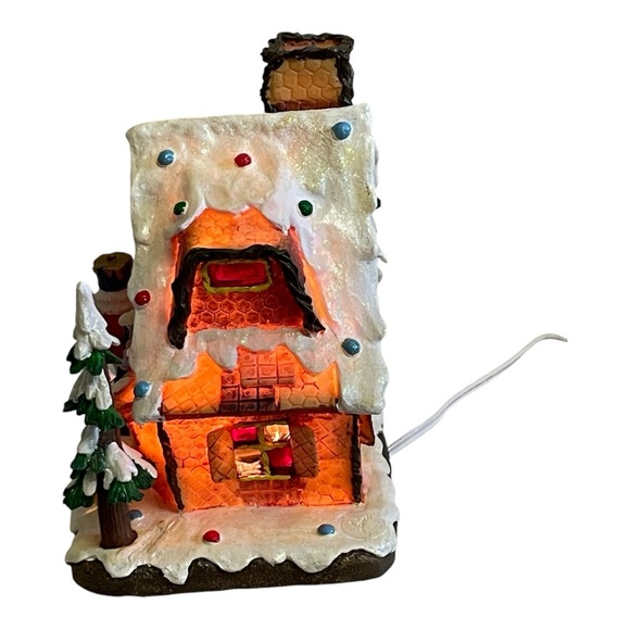 Illuminated Gingerbread Toy Shoppe House Of Lloyd Christmas Around The World VTG - Picture 6 of 12